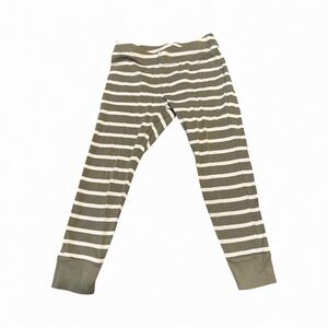 Old Navy Olive and White Striped Leggings